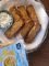 Bread toasts with cereals and lemon scent