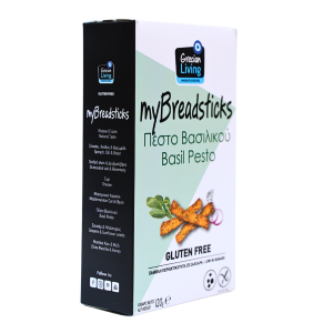 Gluten free breadsticks – Basil Pesto 120gr