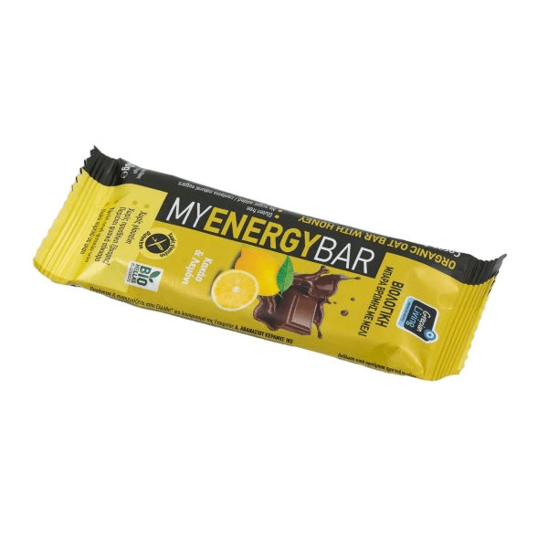 Organic oat bar with Dark Chocolate & Lemon