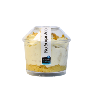 FROZEN VANILLA CAKE WITH PINEAPPLE AND ALMOND